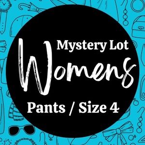 Lot of 3 Womens Pants Jeans Shorts Size 4 Bundle Mixed Brands Multi Color 3301